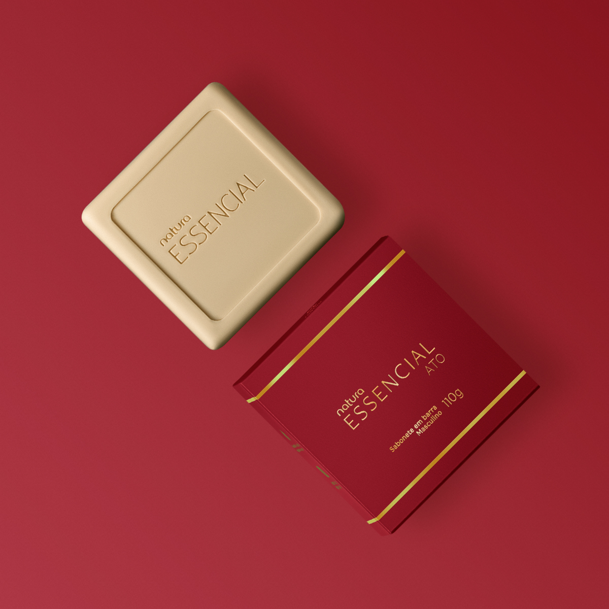 Sabonete em Barra Puro Vegetal Essencial Ato