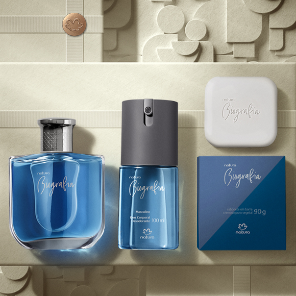 Presente Natura Biografia Masculino + Cupom de Desconto