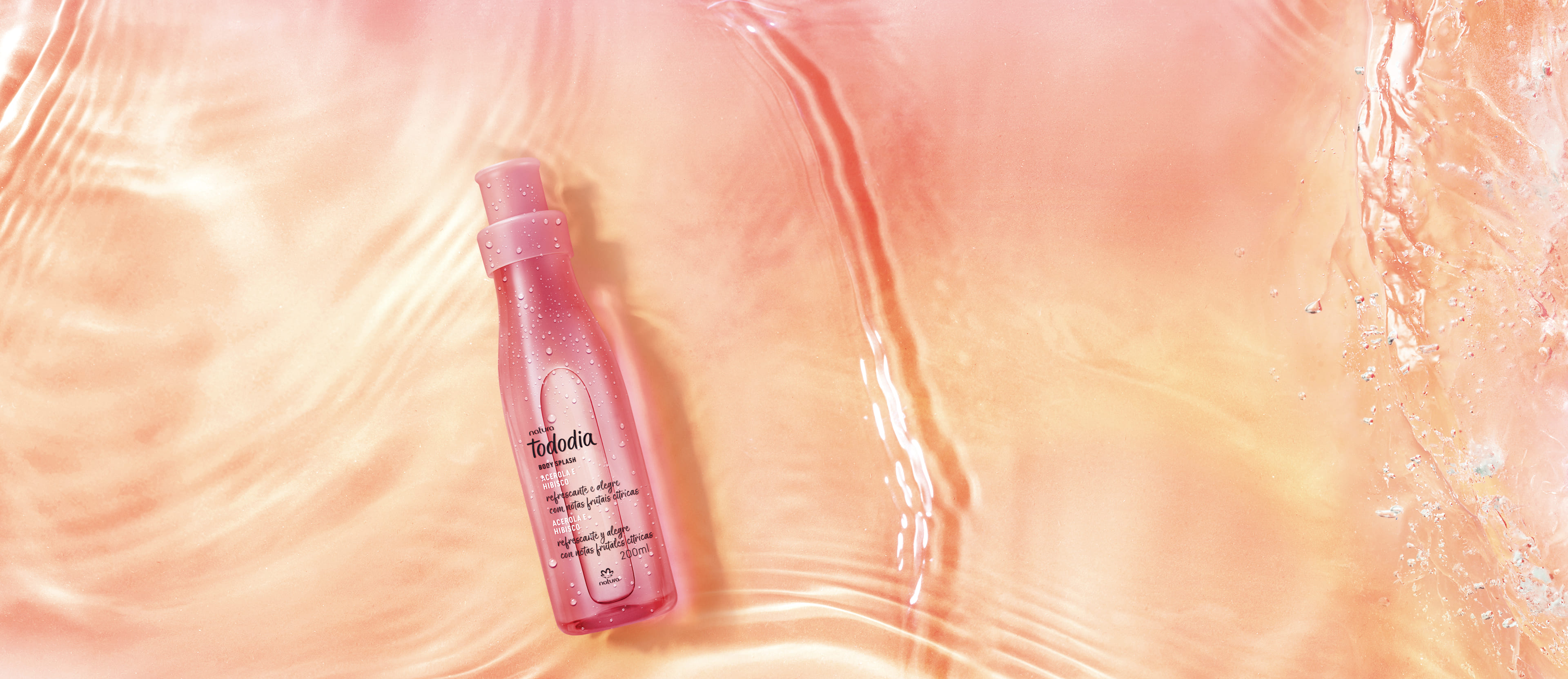 Body Splash Desodorante Colônia Tododia Acerola e Hibisco