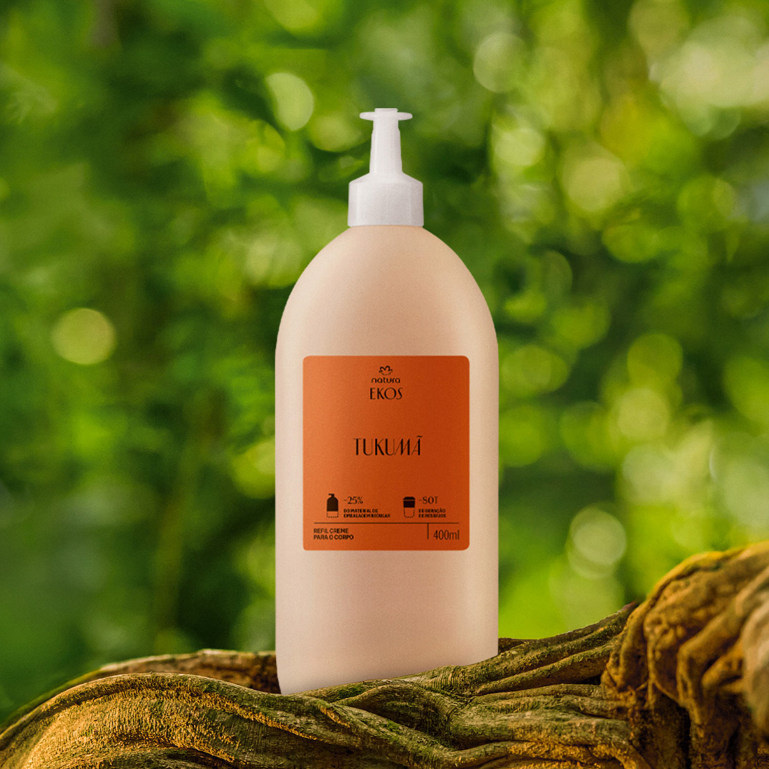 Refil Creme Desodorante Hidratante para o Corpo Ekos Tukumã