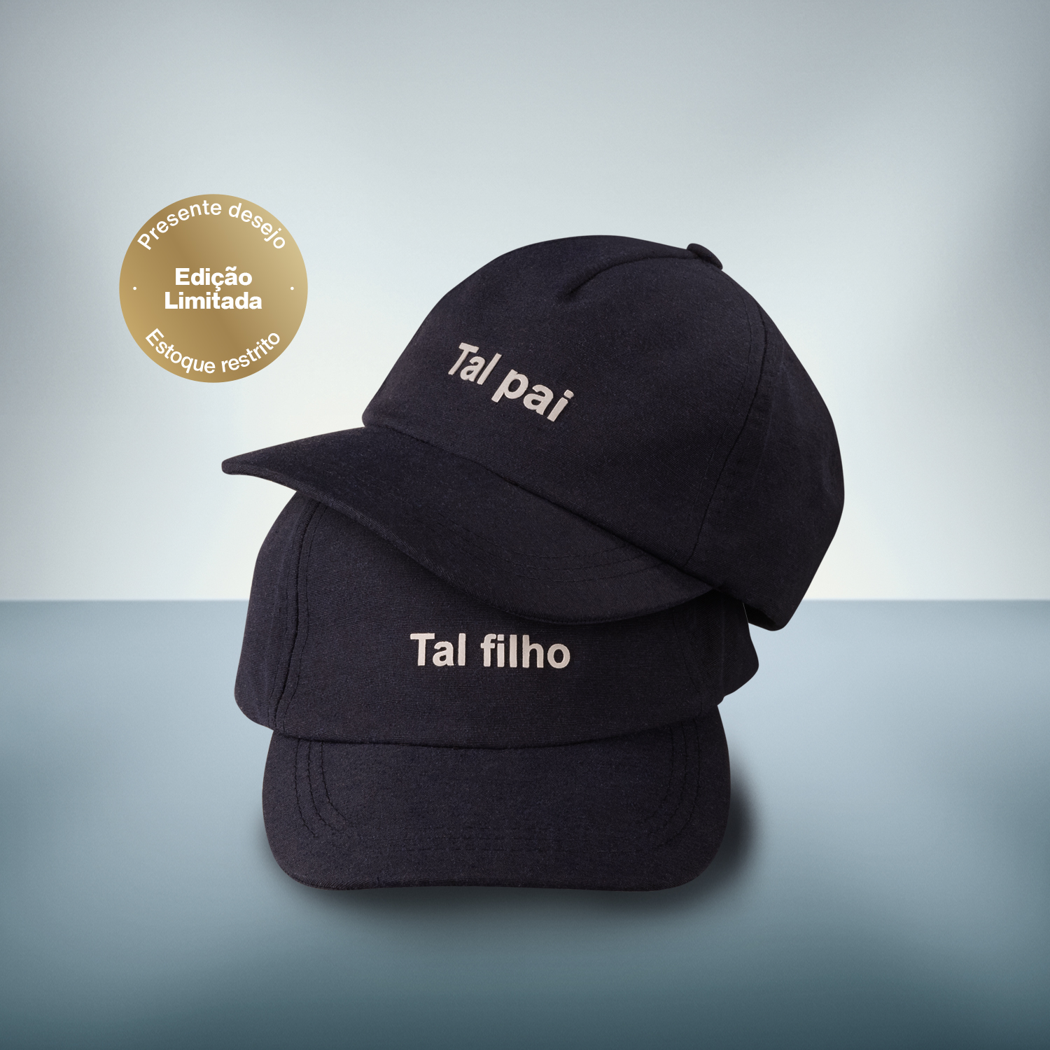 Duo de Bonés Pai e Filho Natura Homem