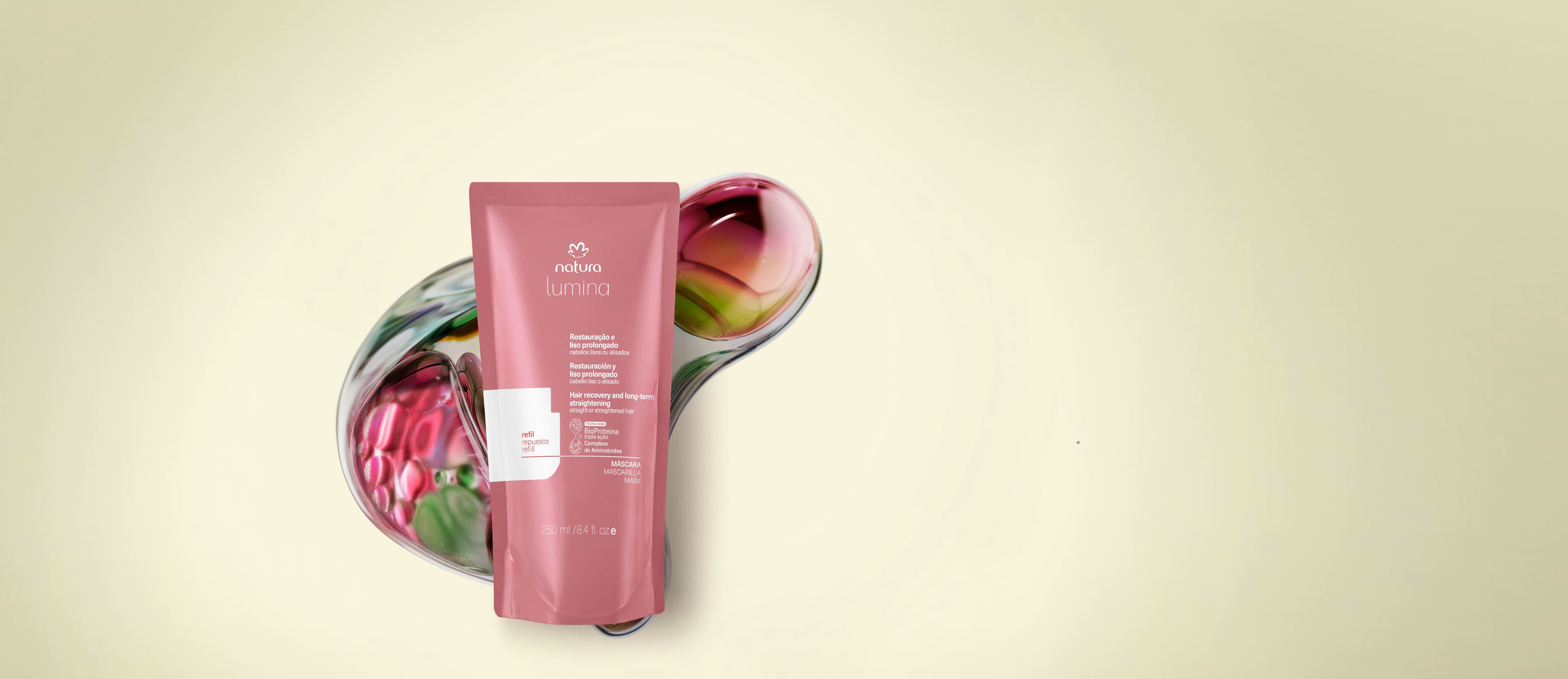 Refil Máscara Lumina Restauradora para Restauração e Liso Prolongado