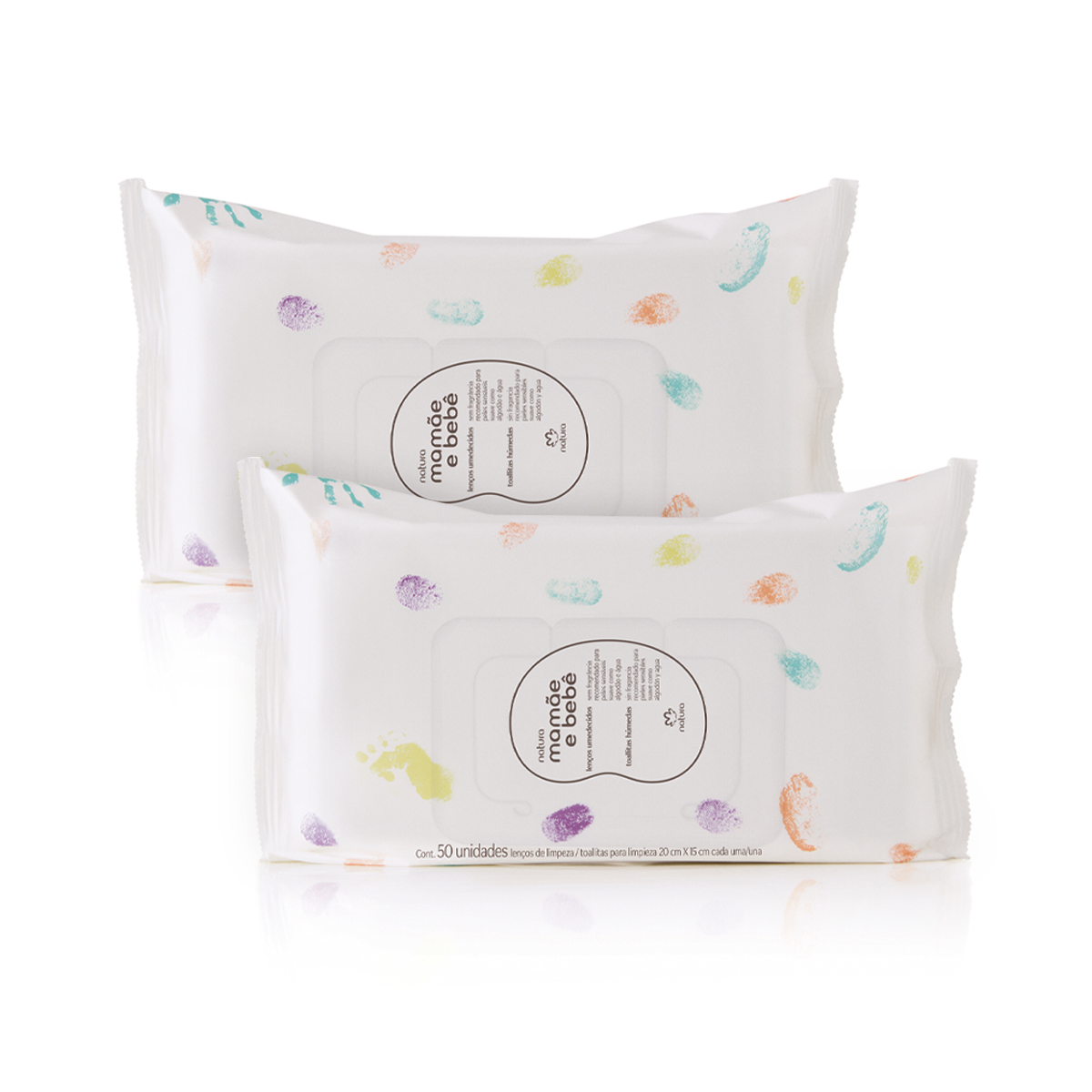 Kit Lenços Umedecidos Sem Fragrância Mamãe e Bebê 2 un de 50 folhas
Kit Lenços Umedecidos Sem Fragrância Mamãe e Bebê 2 un de 50 folhas