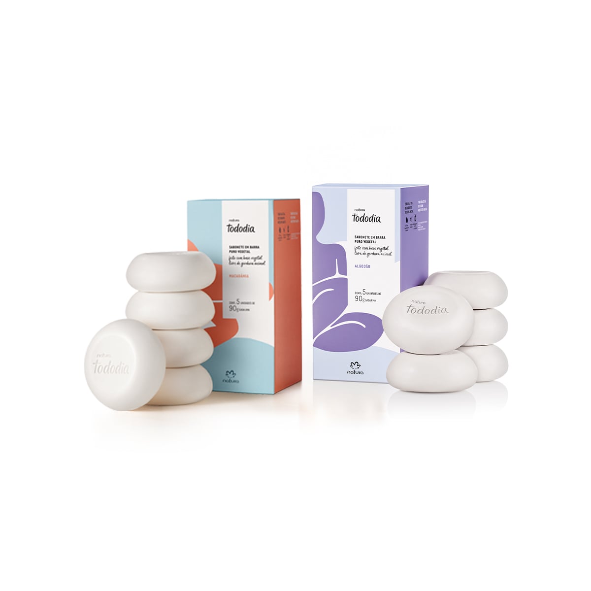 Kit Tododia Sabonete em Barra Macadâmia e Algodão (2 produtos)