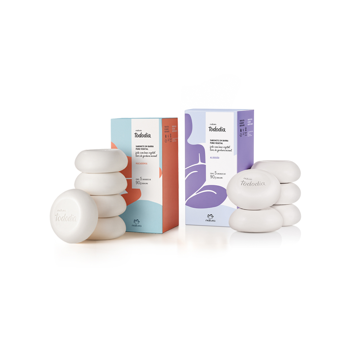 Kit Tododia Sabonete em Barra Macadâmia e Algodão (2 produtos)