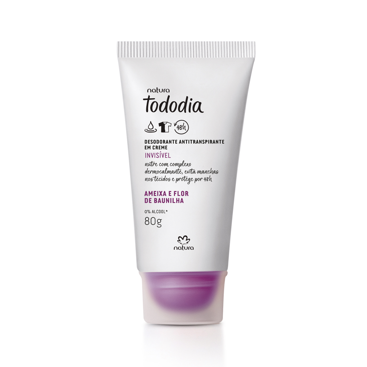 Desodorante Antitranspirante em Creme Tododia Ameixa e Flor de Baunilha