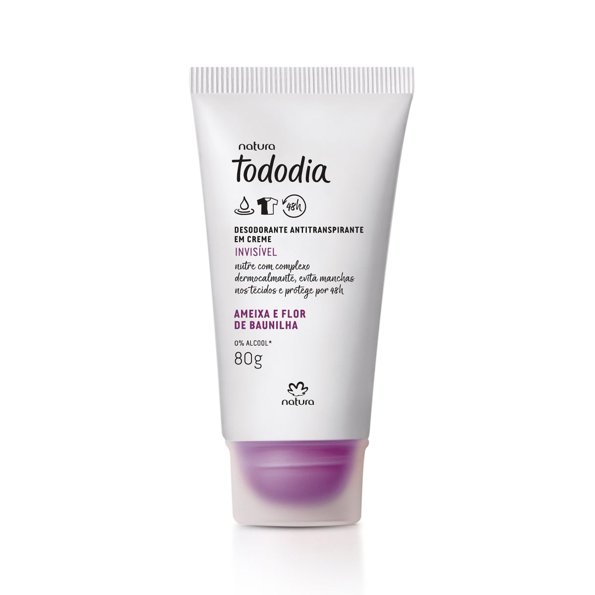 Desodorante Antitranspirante em Creme Tododia Ameixa e Flor de Baunilha