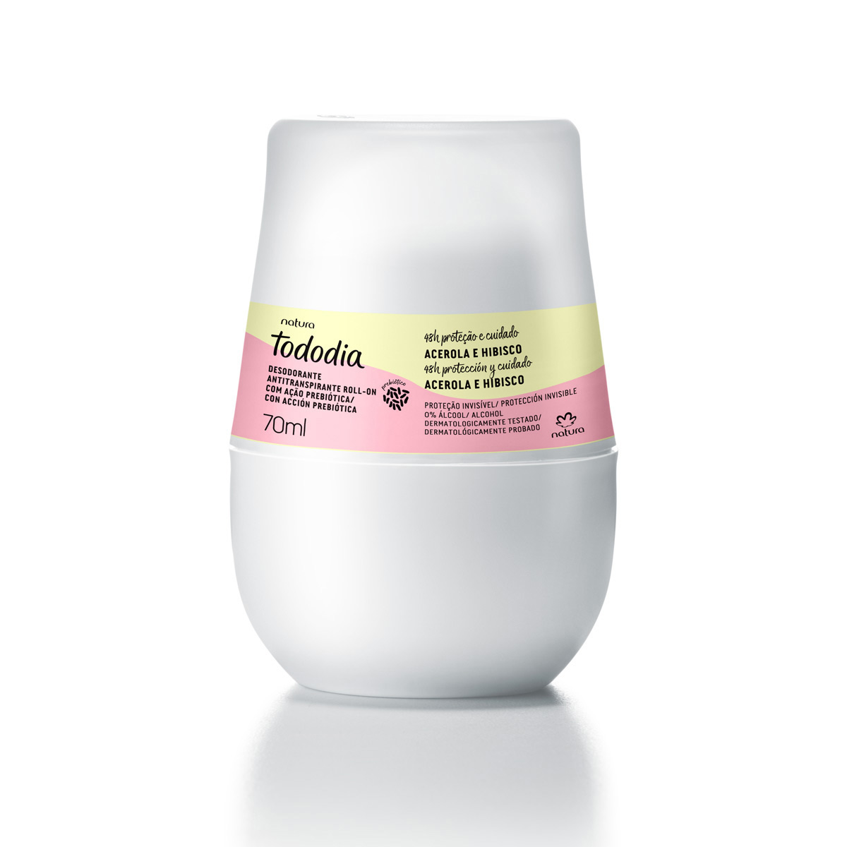 Desodorante Antitranspirante Roll on Tododia Acerola e Hibisco 70 ml Desodorante Antitranspirante Roll on Tododia Acerola e Hibisco 70 ml