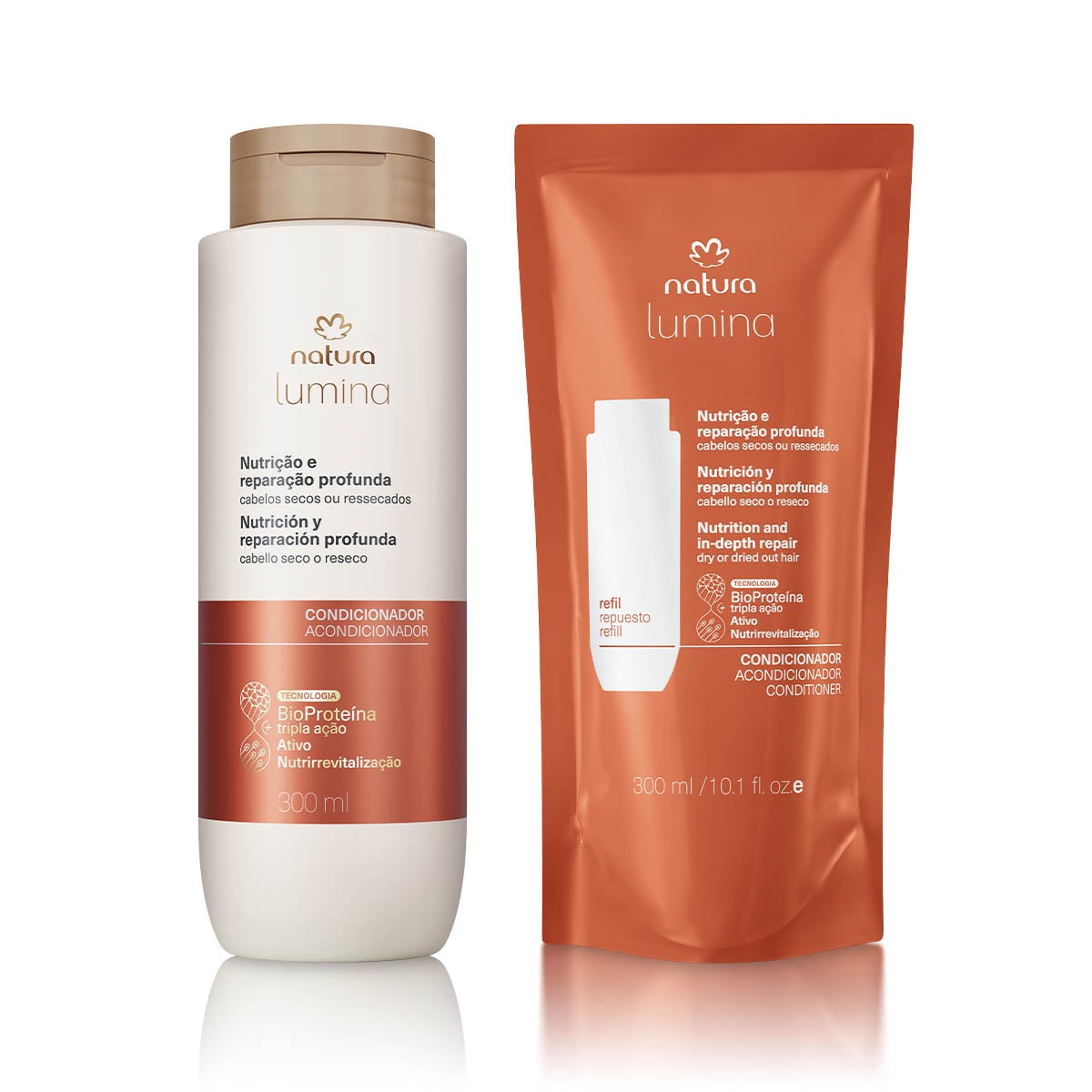 Kit Condicionador com Refil Lumina Nutrição e Reparação Profunda