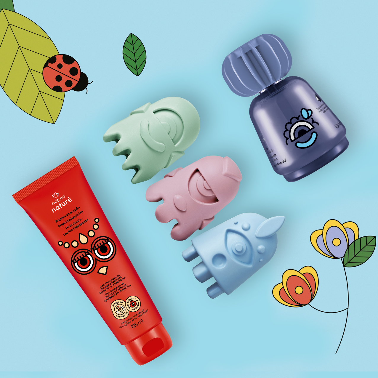 Kit Naturé Colônia Catavento, Sabonete em Barra e Hidratante (3 produtos)