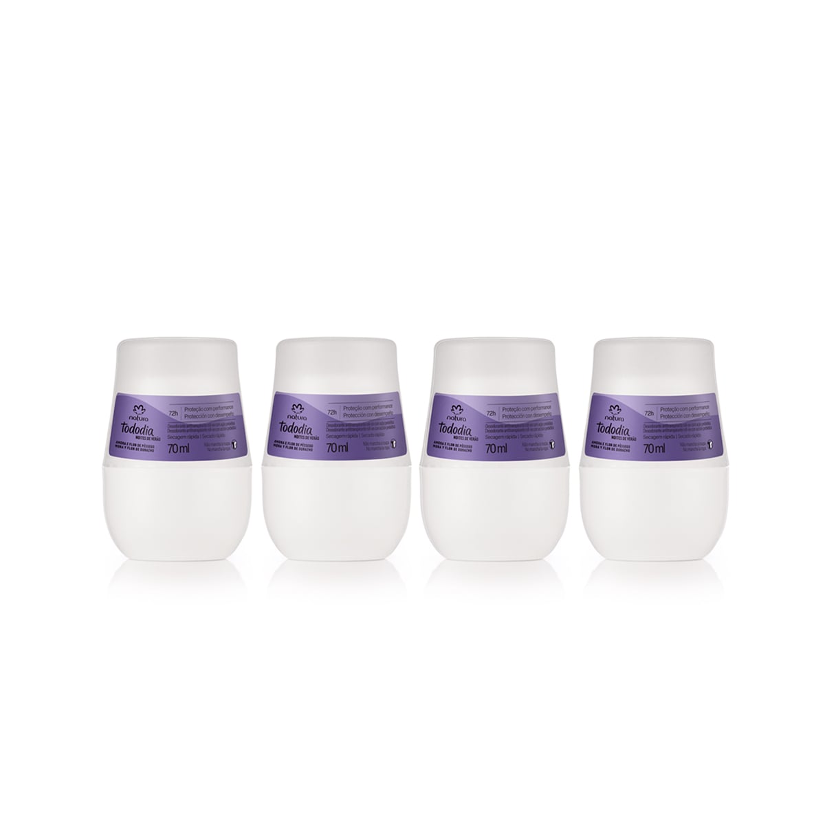 Kit Desodorantes Tododia Amora e Flor de Pêssego (4 produtos)
