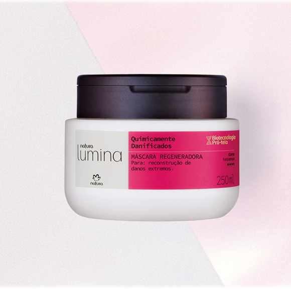 Máscara Regeneradora Natura Lumina para Cabelos Quimicamente Danificados