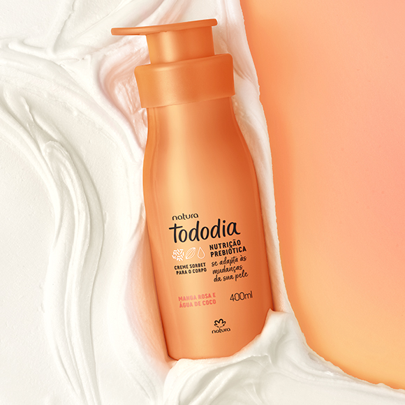 Creme Sorbet Desodorante Nutritivo Para o Corpo Tododia Manga Rosa e Água de Coco
