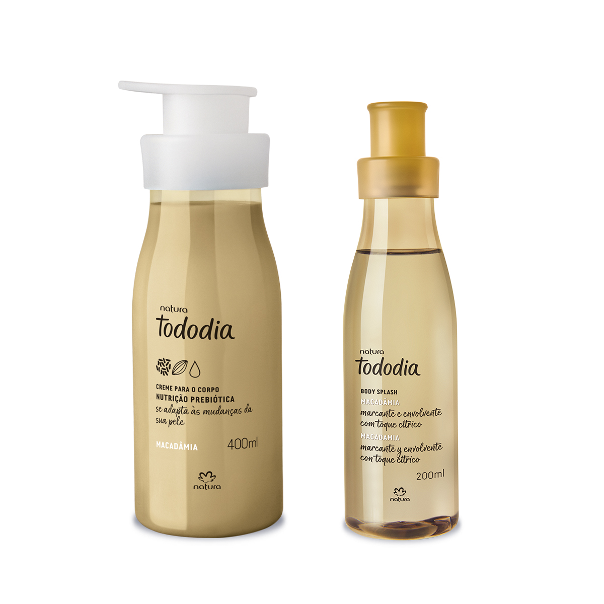 Kit Tododia Macadâmia com Hidratante e Body Splash (2 produtos)