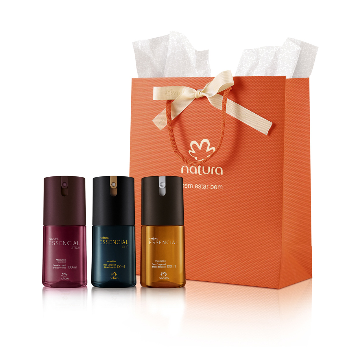 Presente Natura Essencial Trio de Desodorantes Masculino (3 unidades)
  