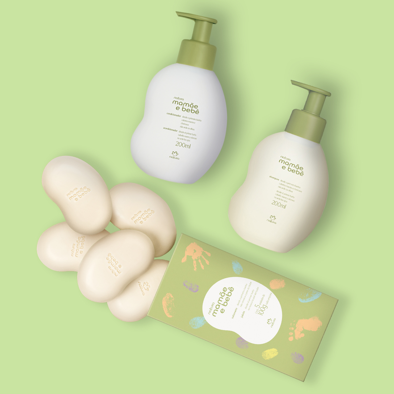 Kit Mamãe e Bebê Shampoo, Condicionador e Sabonete em Barra (3 produtos)