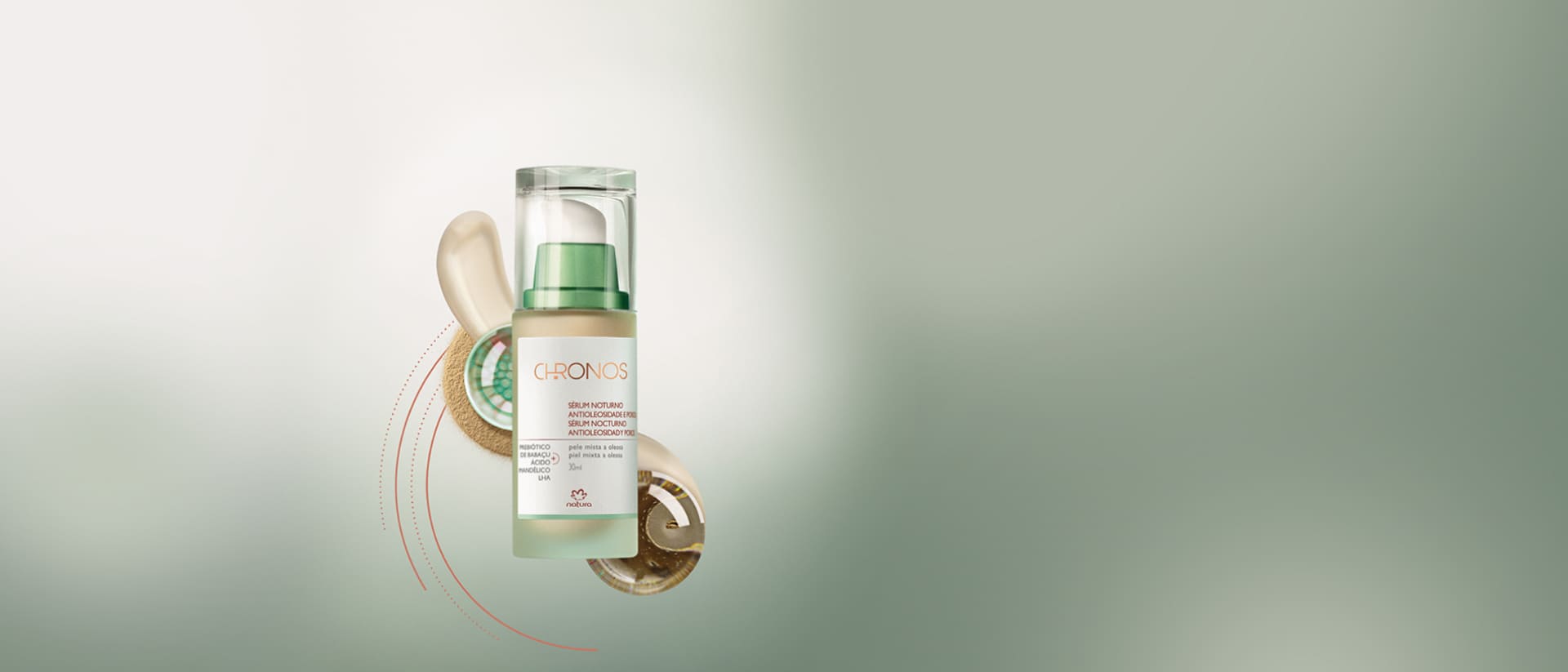 Sérum Noturno Antioleosidade e Poros Chronos