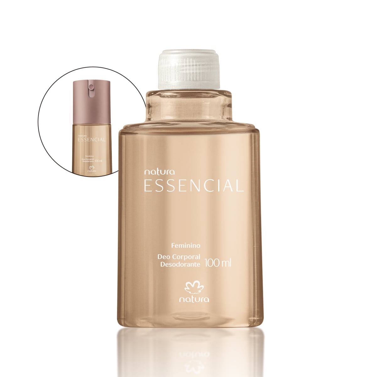 Refil Desodorante Corporal Feminino Essencial 100 ml