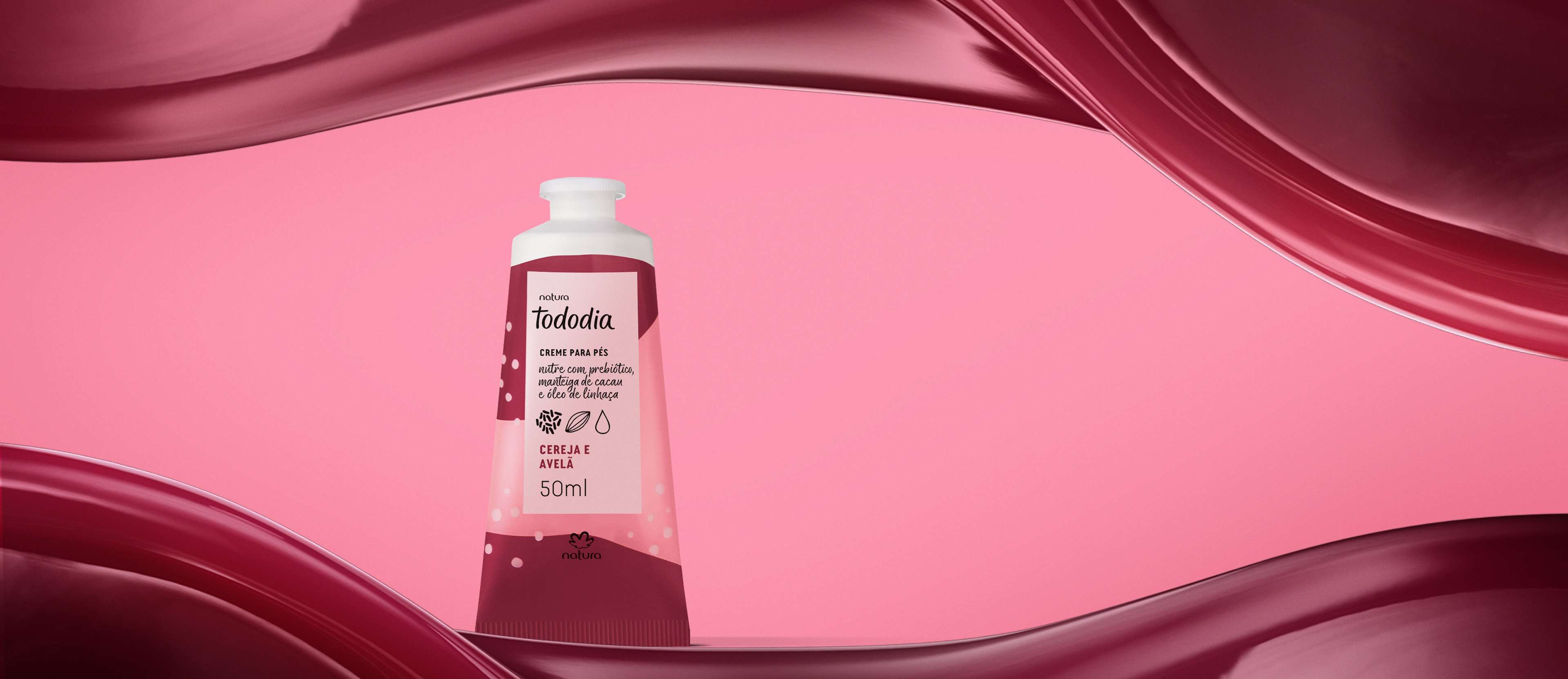 Creme Nutritivo para os Pés Tododia Cereja e Avelã