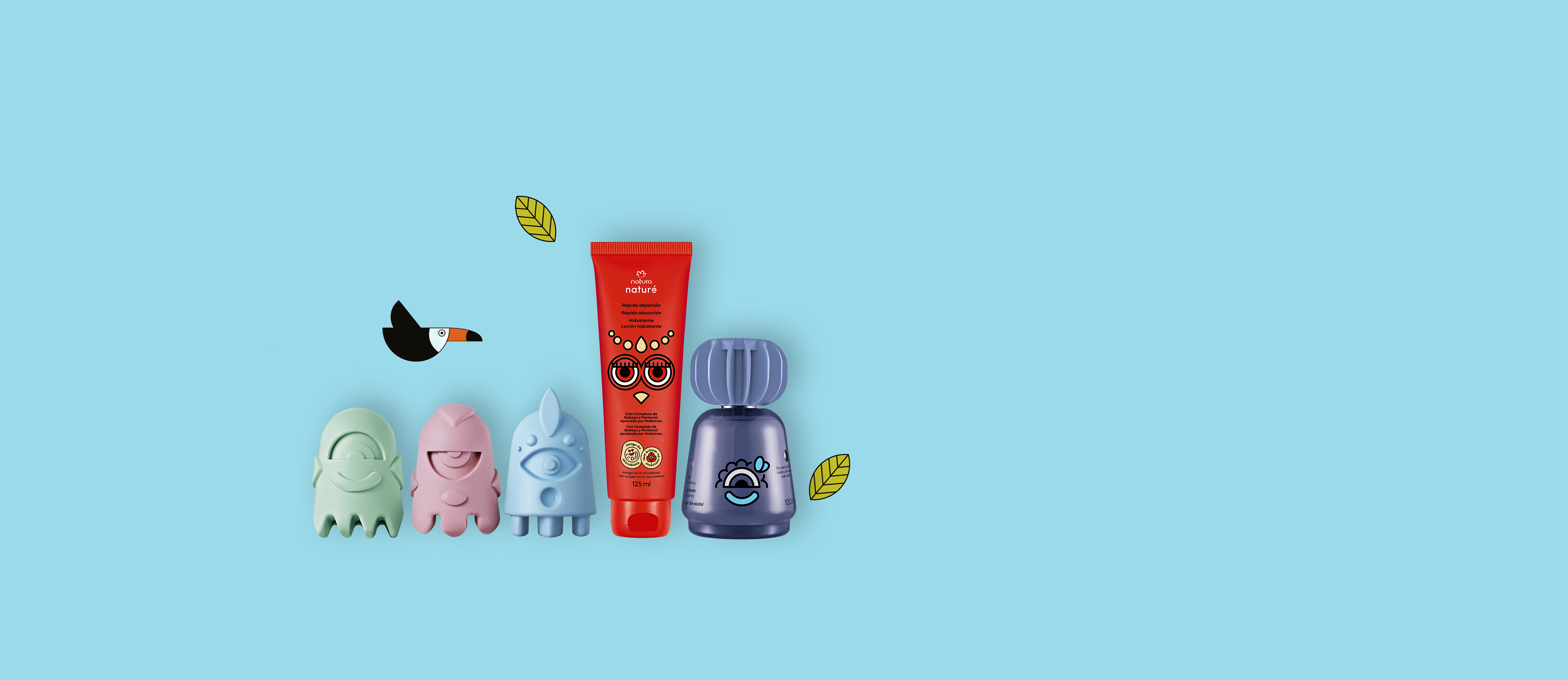 Kit Naturé Colônia Catavento, Sabonete em Barra e Hidratante (3 produtos)