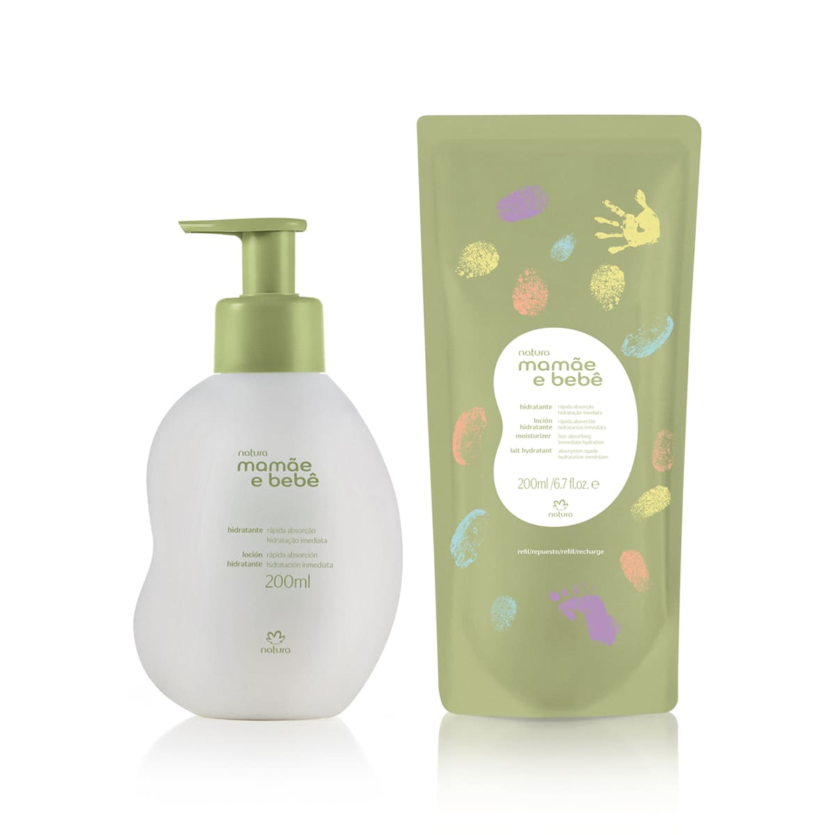 Kit Hidratante Mamãe e Bebê com Refil (2 produtos)