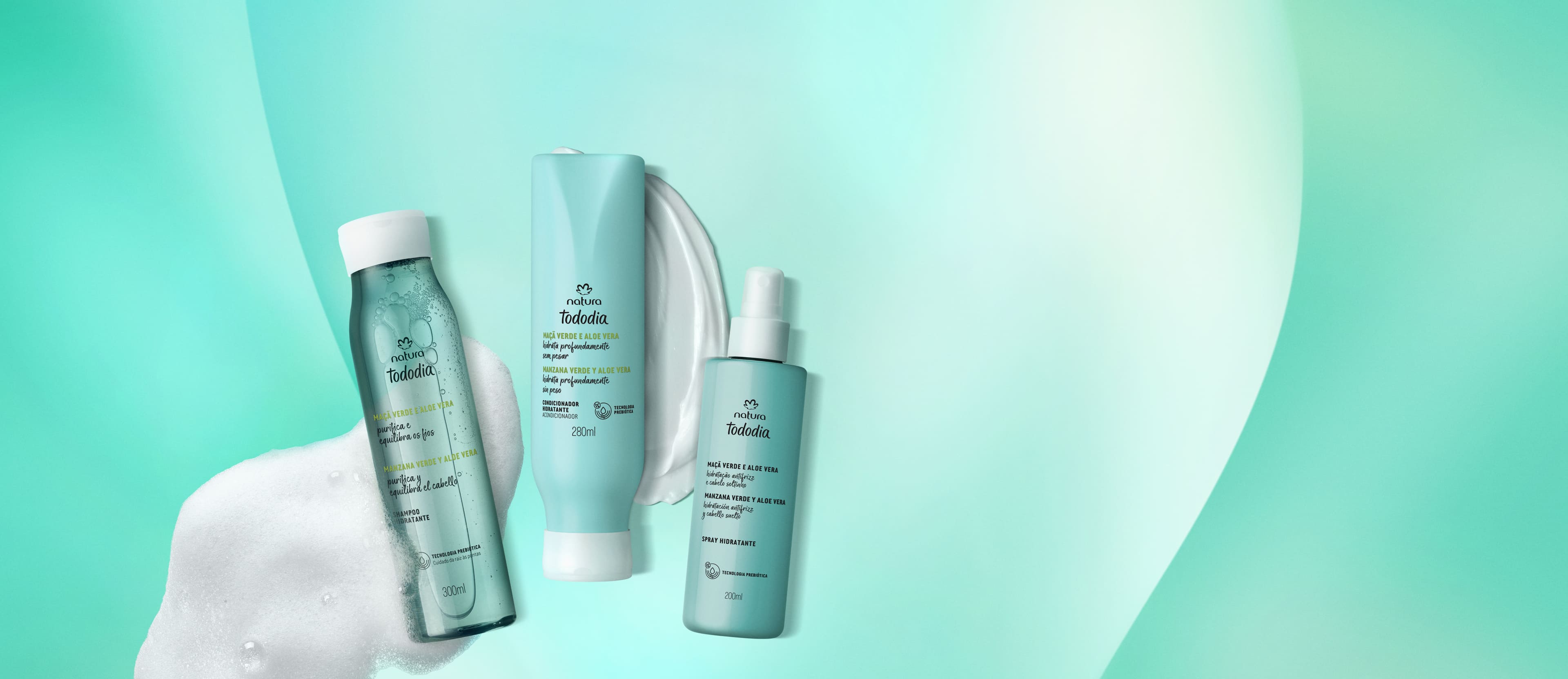Kit HidratanteTododia Maçã Verde e Aloe Vera (3 produtos)
