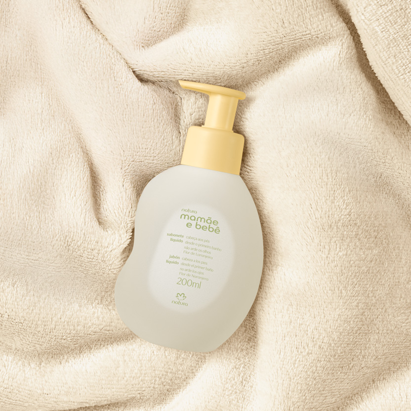 Sabonete Líquido Mamãe e Bebê Flor de Laranjeira
