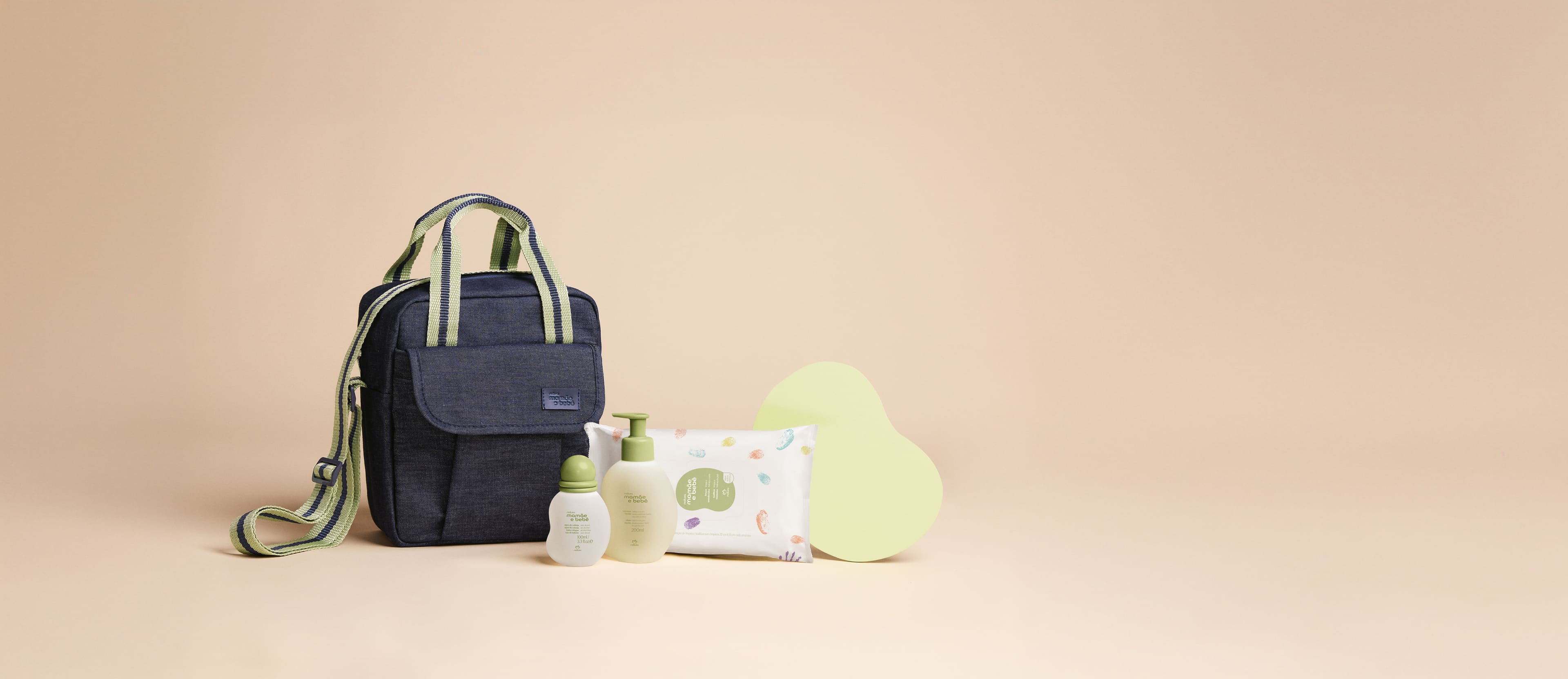 Conjunto Natura Mamãe e Bebê com Frasqueira (4 produtos)