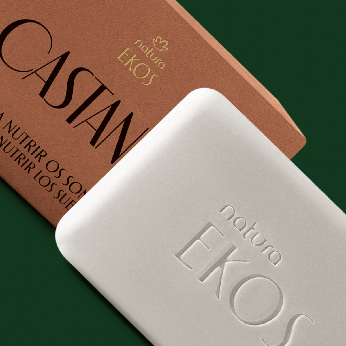 Sabonete em Barra Puro Vegetal Ekos Castanha