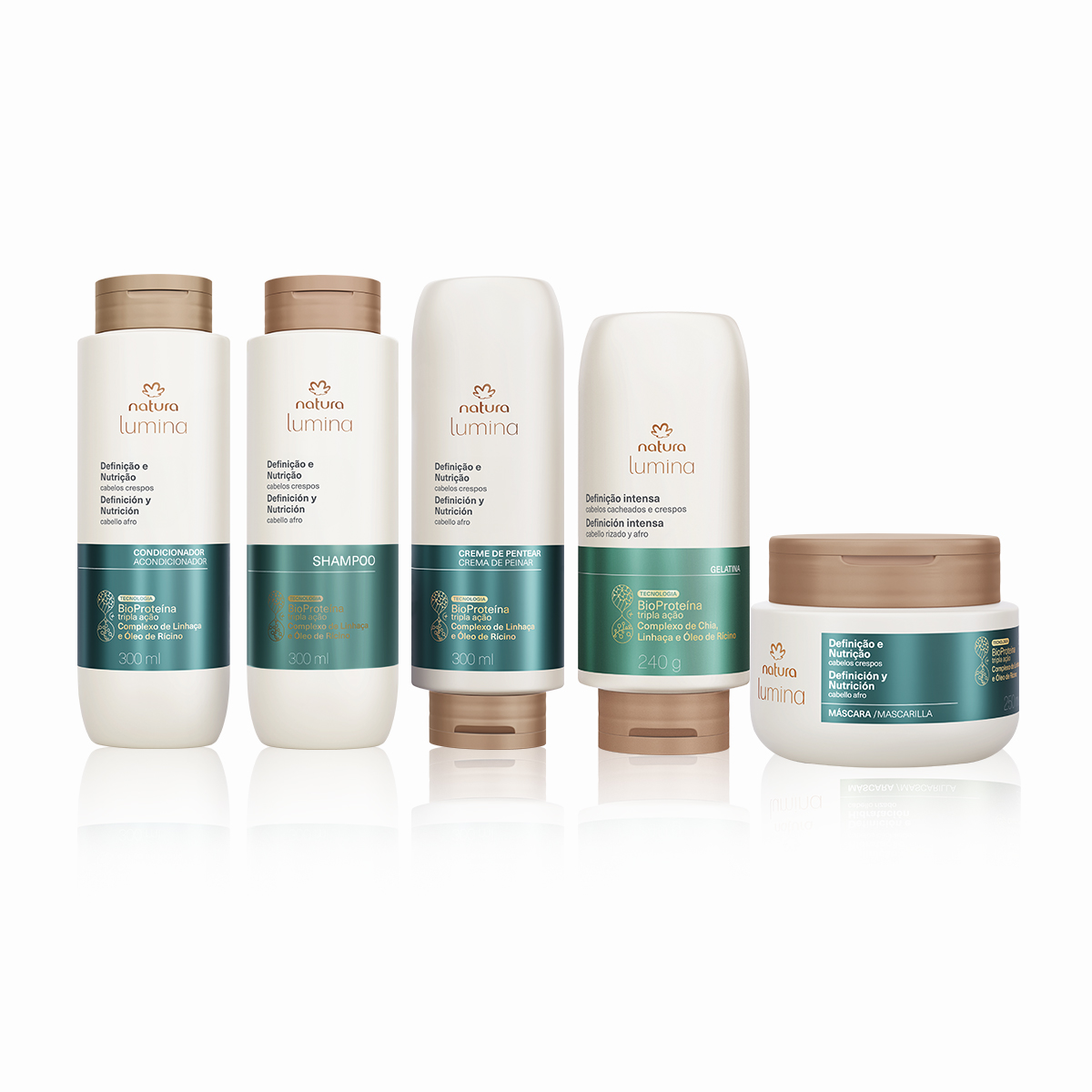 Kit Lumina Crespos Completo (5 produtos)