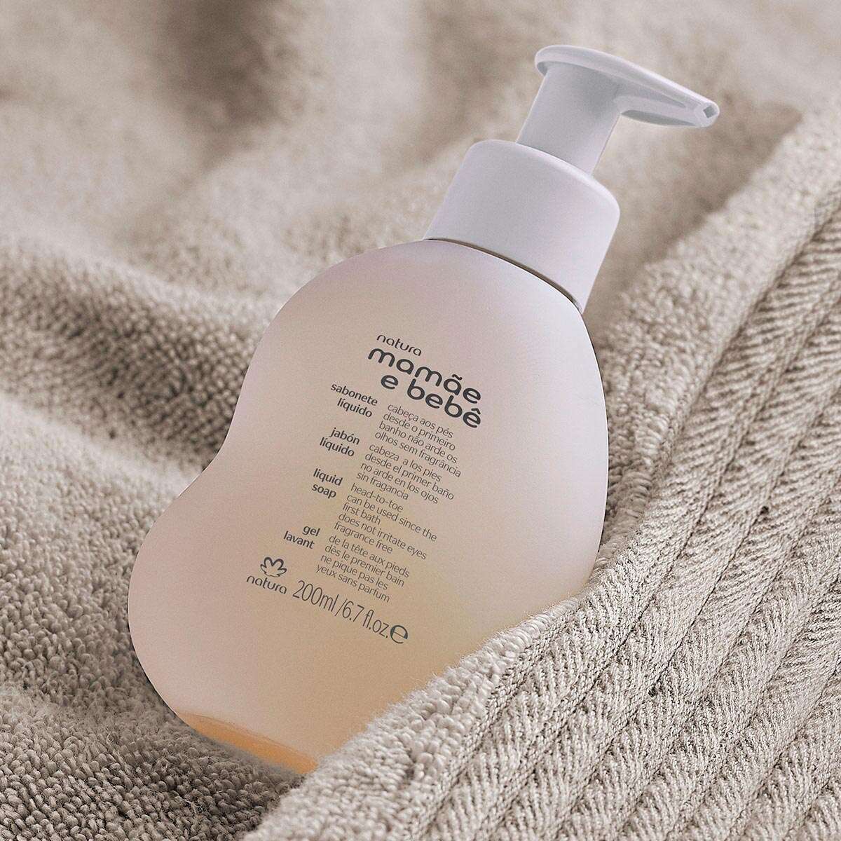 Sabonete Líquido Sem Fragrância da Cabeça aos Pés Mamãe e Bebê
