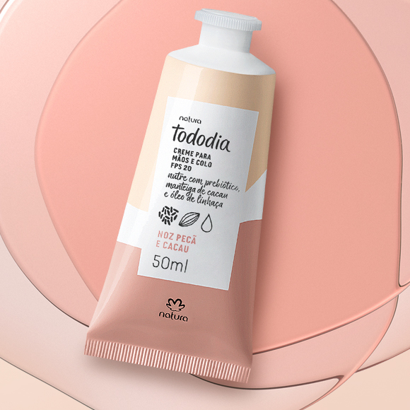 Creme Nutritivo para as Mãos Tododia Noz Pecã e Cacau FPS 20