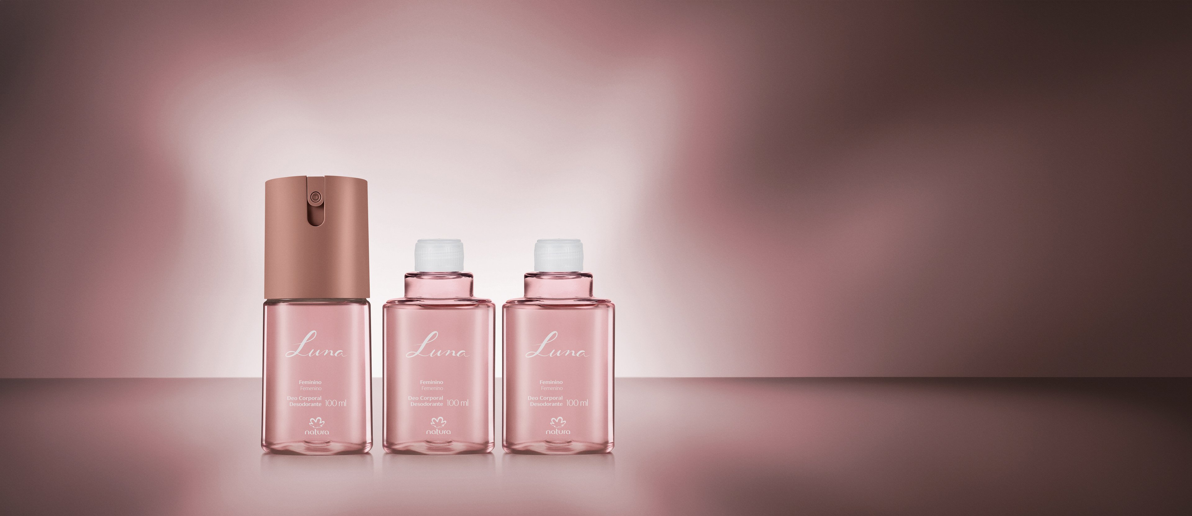 Kit Desodorante Corporal Luna Feminino (3 produtos)