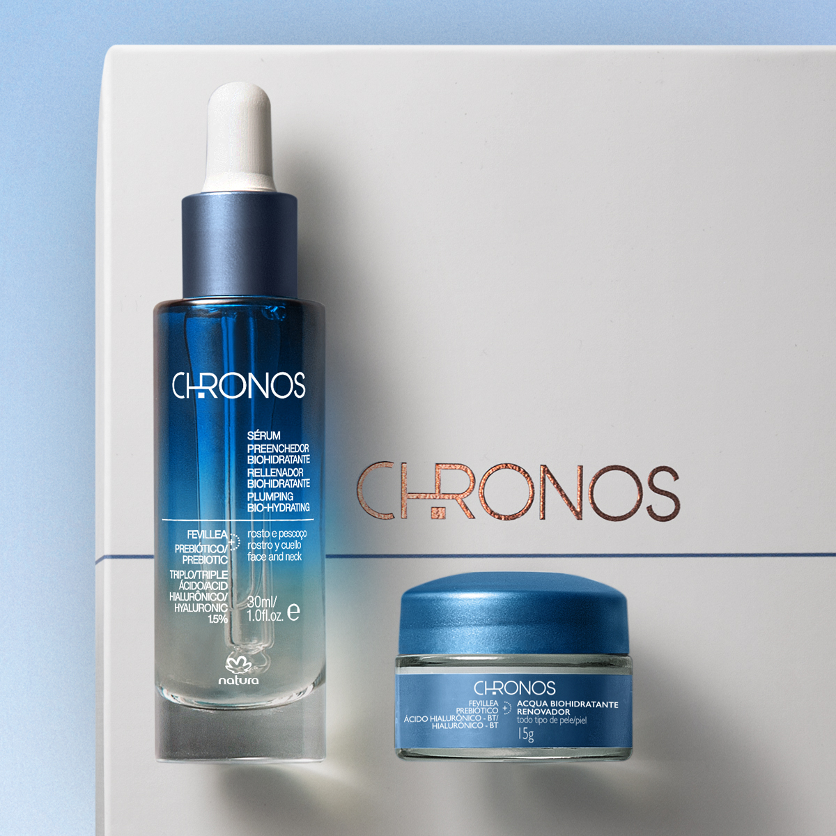 Presente Natura Chronos Biohidratação e Acqua