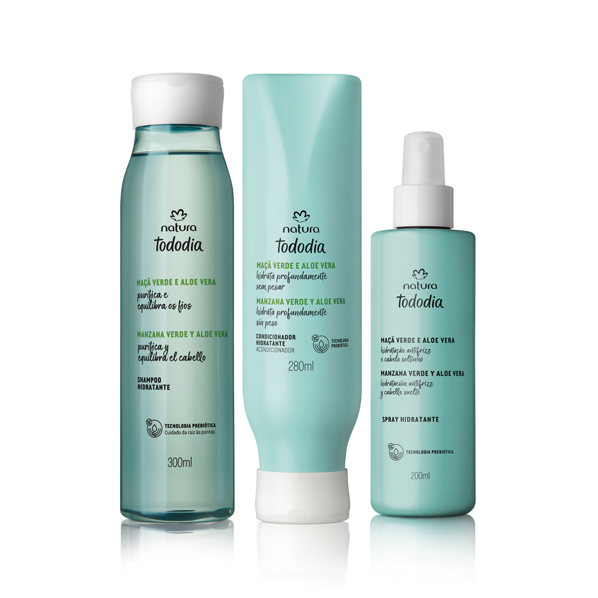 Kit HidratanteTododia Maçã Verde e Aloe Vera (3 produtos)