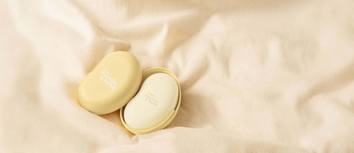 Sabonete em Barra com Saboneteira Mamãe e Bebê Flor de Laranjeira