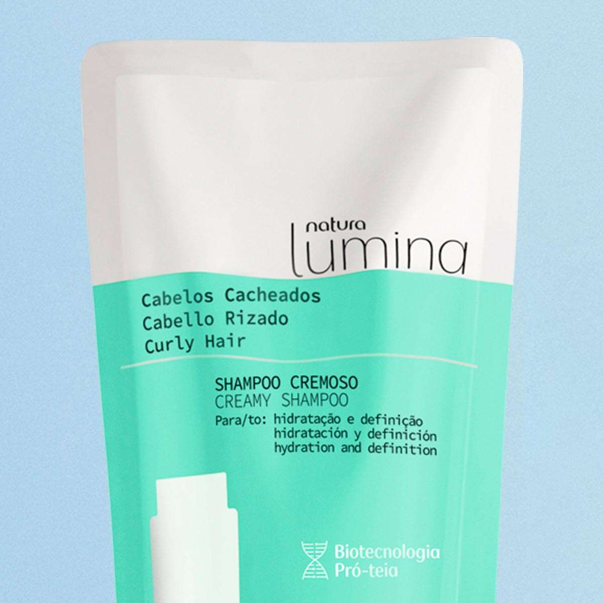 Refil Shampoo Cremoso para Cabelos Cacheados Lumina