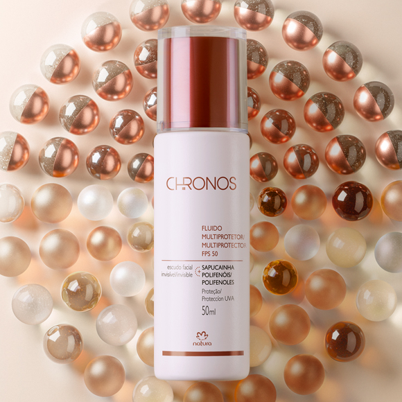 Fluido Multiprotetor Chronos FPS 50: proteção e pele leve o dia todo