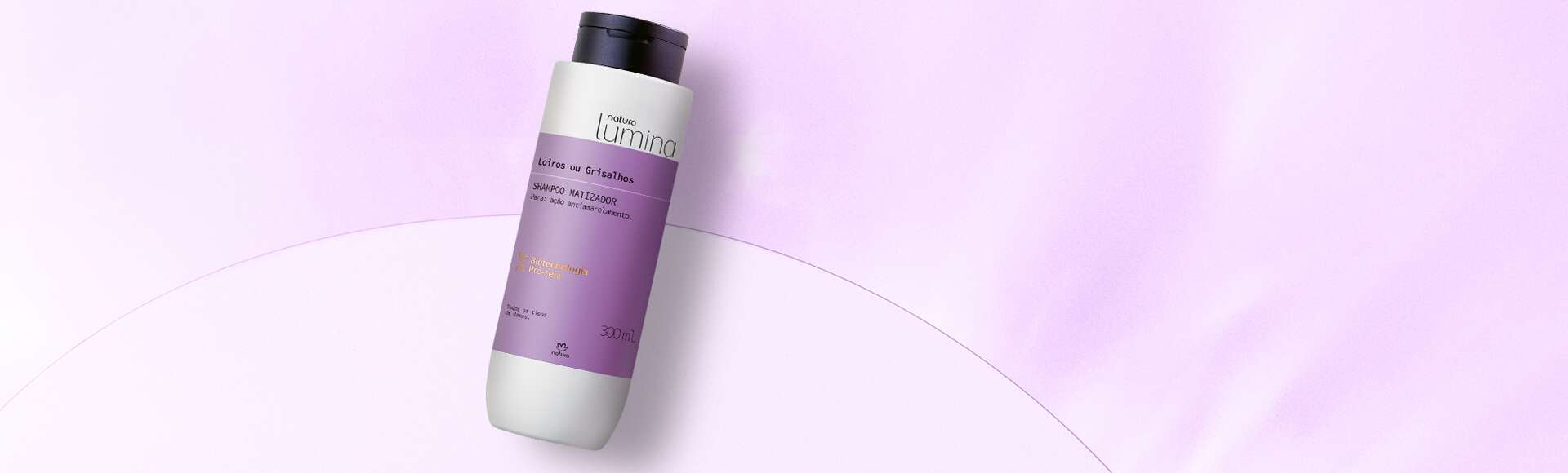 Shampoo Matizador para Cabelos Loiros e Grisalhos Lumina