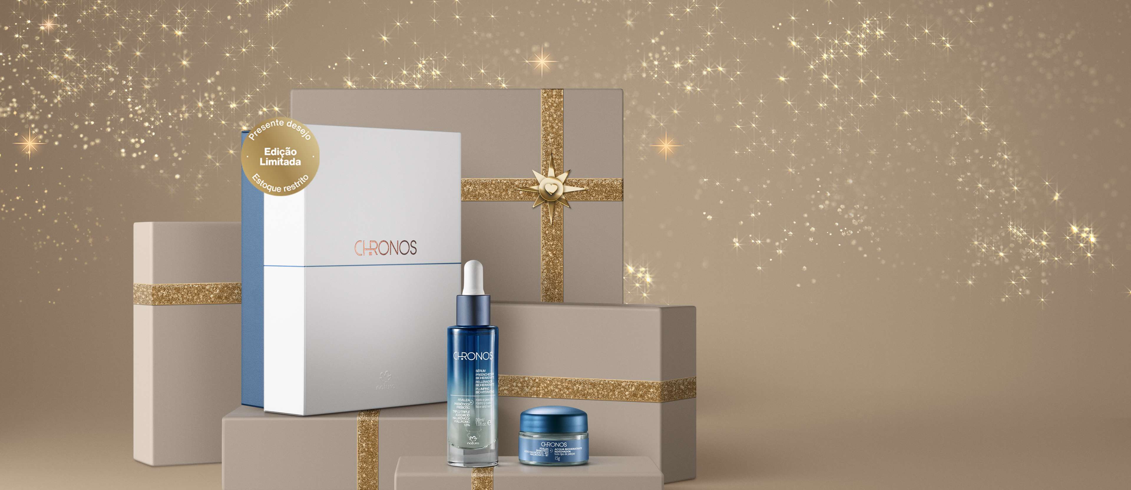 Presente Natura Chronos Biohidratação e Acqua