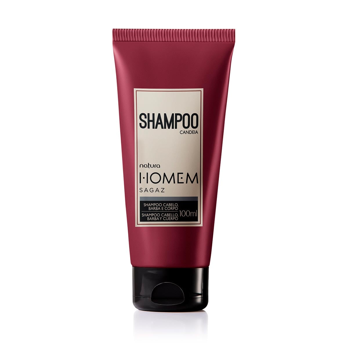 Shampoo 3 em 1 Cabelo, Barba e Corpo Natura Homem Sagaz