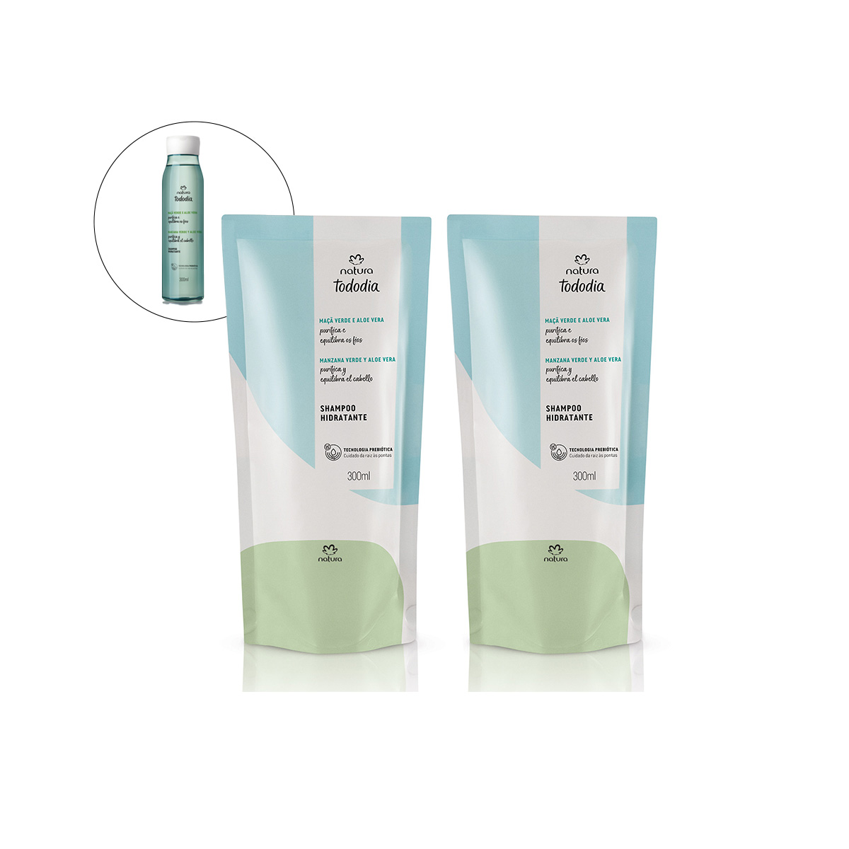 Kit Duo Shampoo Tododia Hidratación Refill