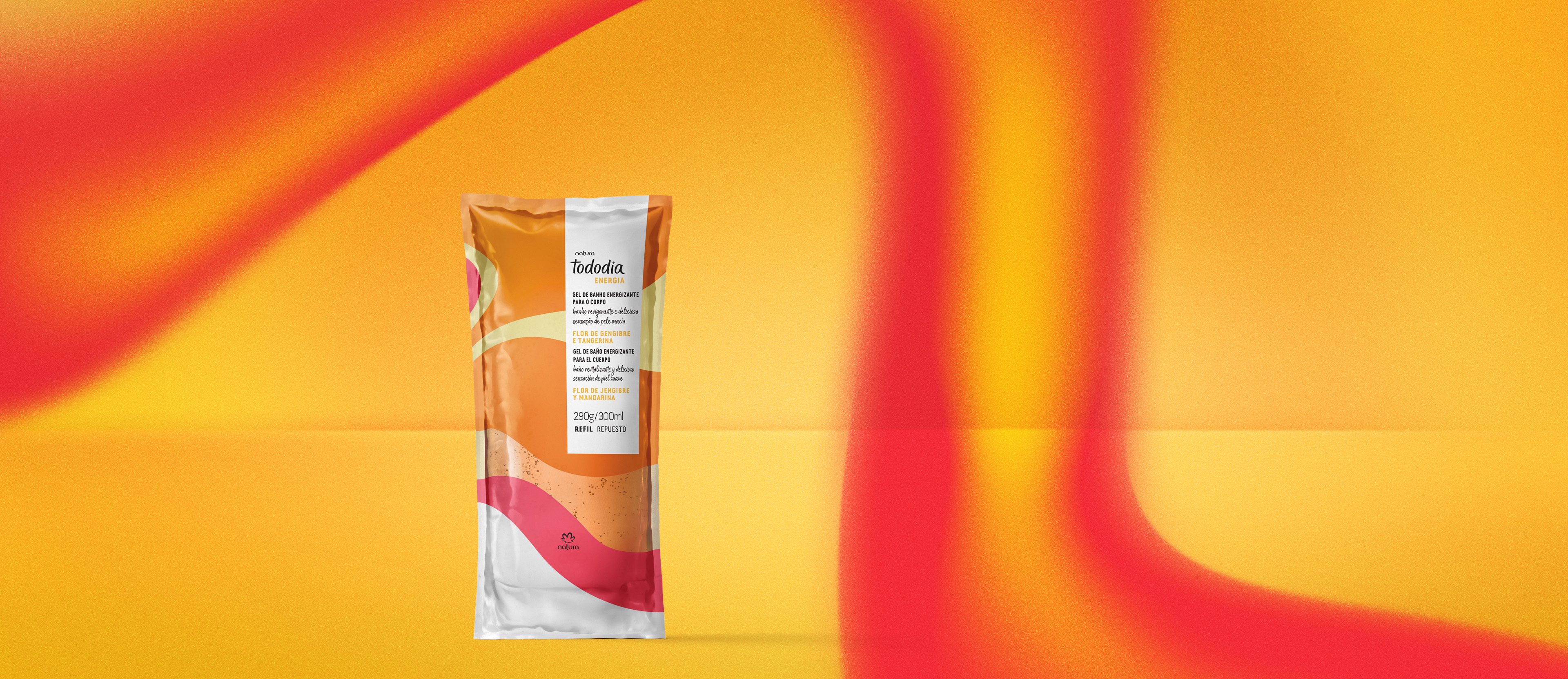 Repuesto Jabon líquido en gel Tododia Flor de jengibre y Mandarina