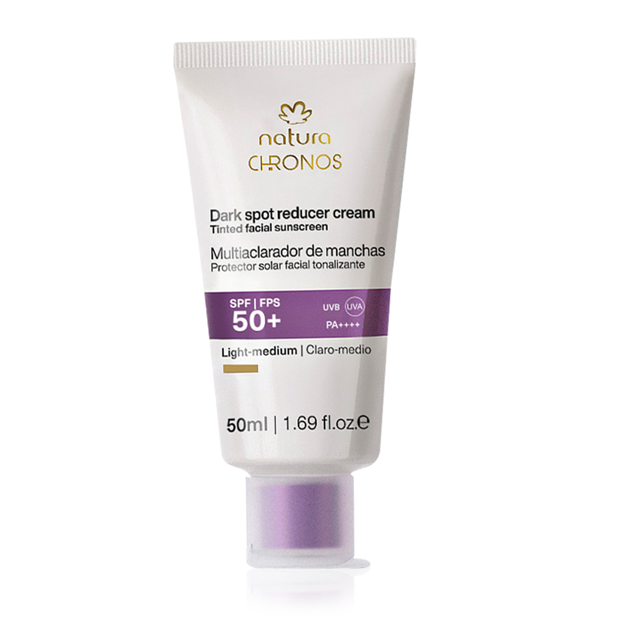 Protector aclarador de manchas FPS 50+ Chronos Claro/Medio