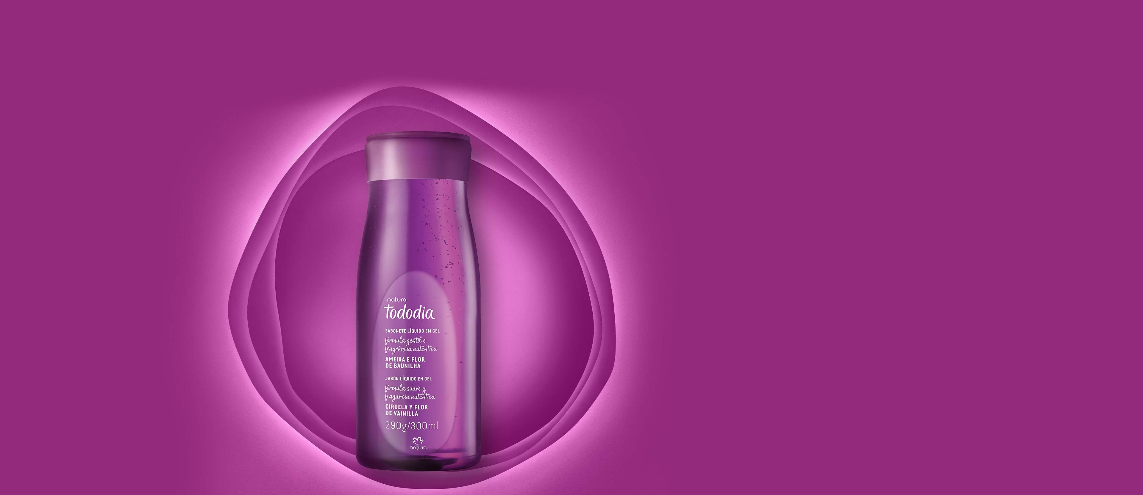 Jabón líquido corporal Tododia ciruela y flor de vainilla