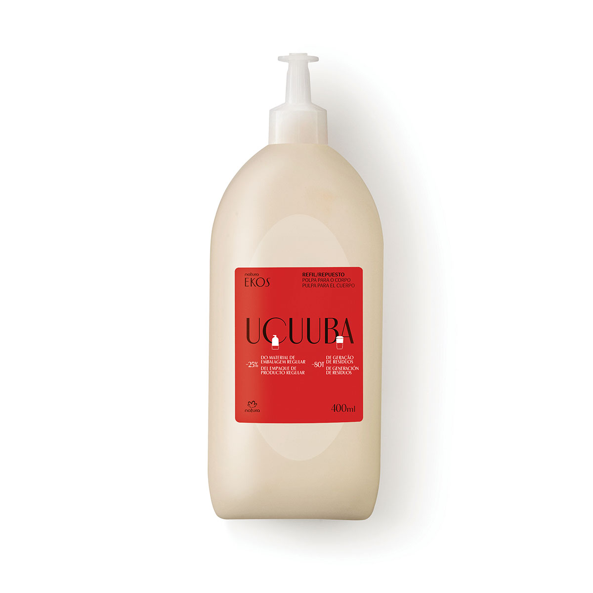 Repuesto Pulpa Hidratante Corporal Ucuuba Ekos - 400ml