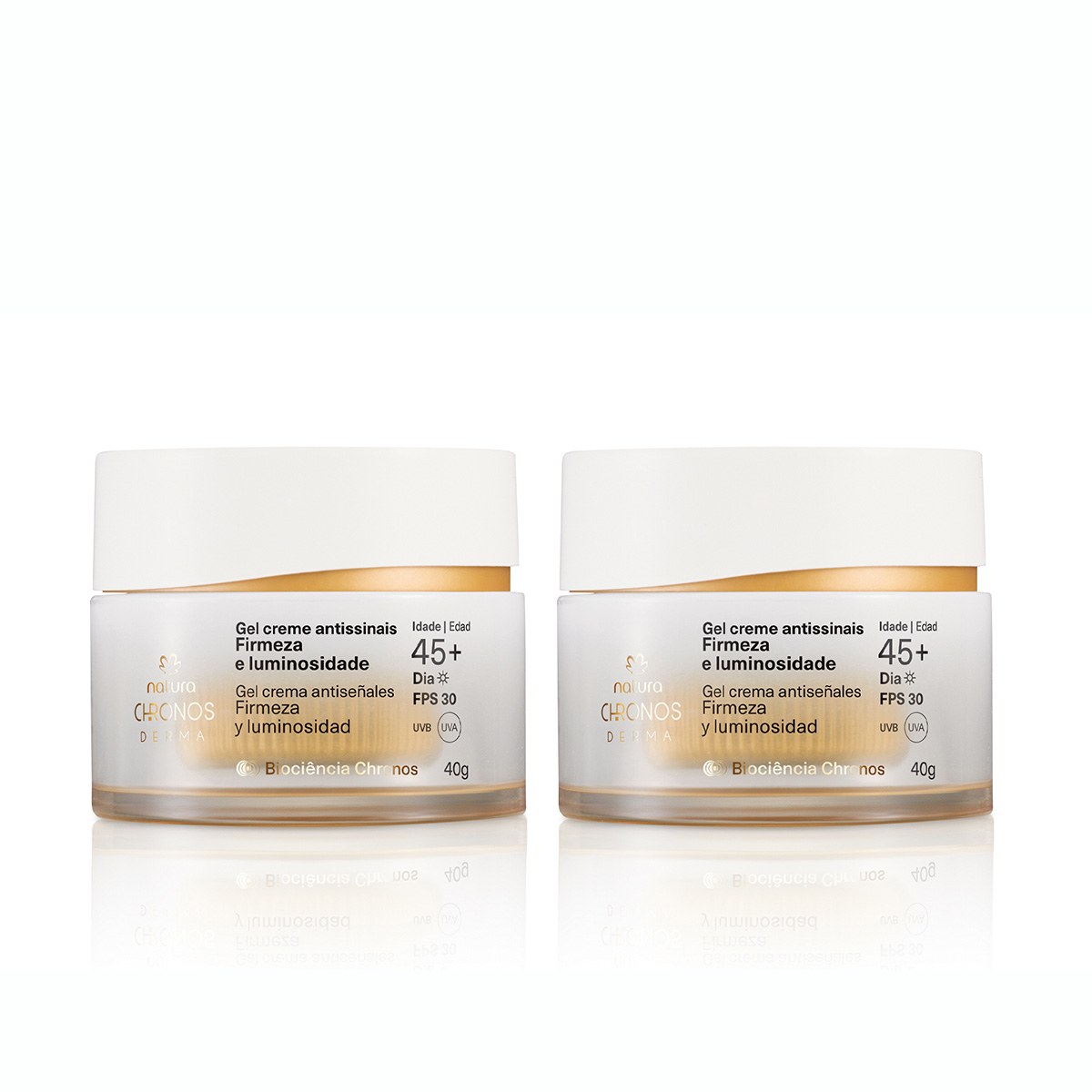 Kit Duo Gel crema antiseñales Firmeza y luminosidad 45+ día - 40 g