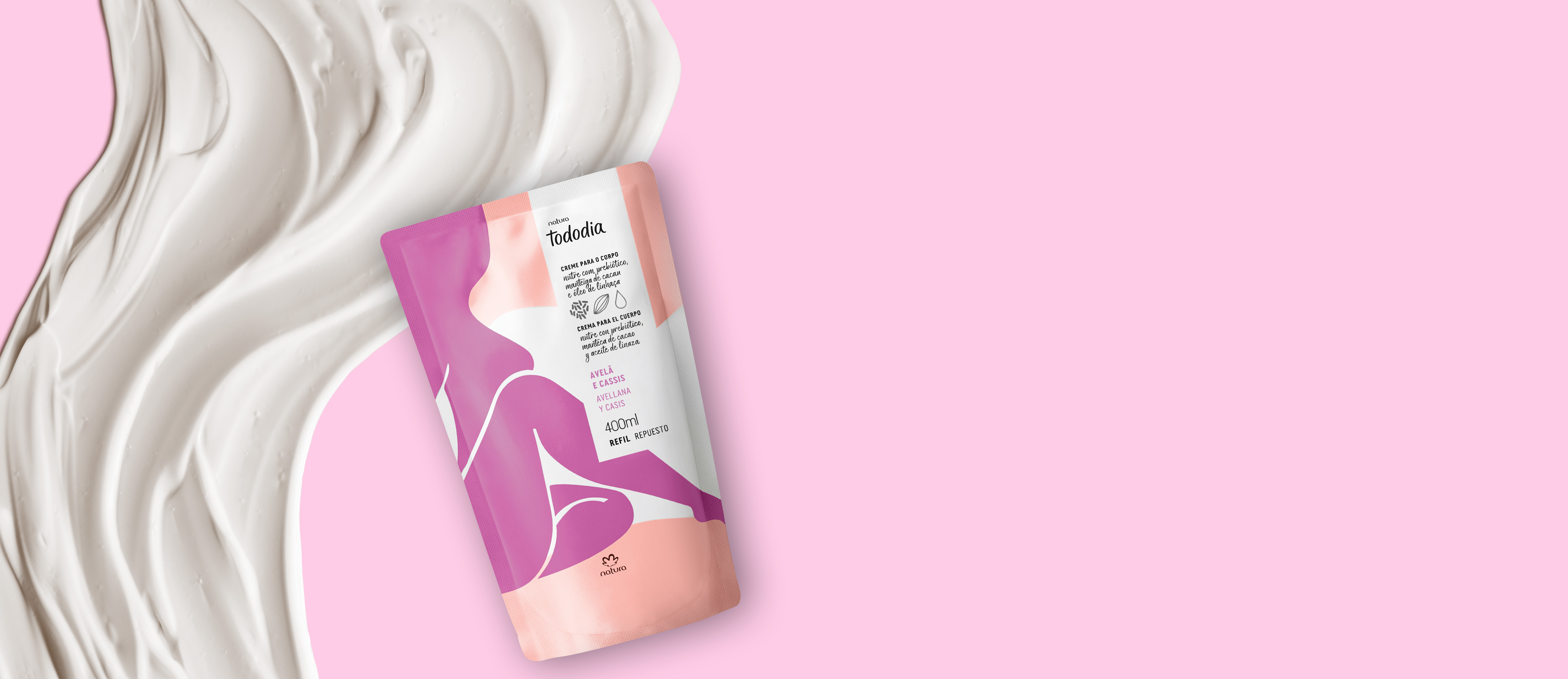 Repuesto Crema Nutritiva Corporal Tododia Avellana y Casis