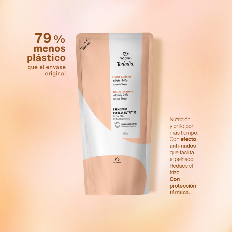 Crema para peinar nutritivo Tododia Durazno y Almendras