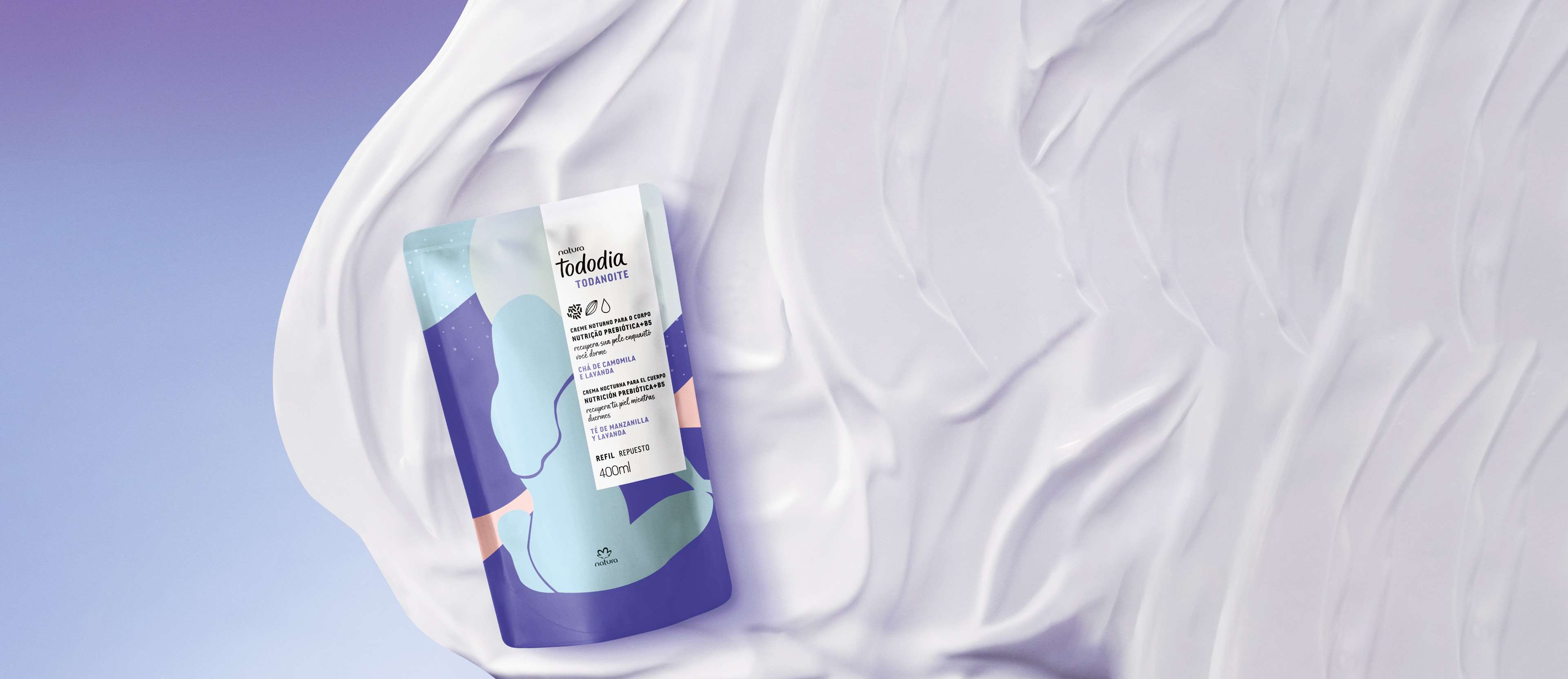 Crema nutritiva para cuerpo Tododia té de manzanilla y lavanda